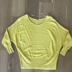 Free People Women's Yellow Sweater